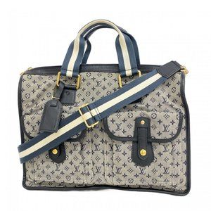 Louis Vuitton Monogram Mini Sac Marie Kate Handbag M42341 Blue Women's